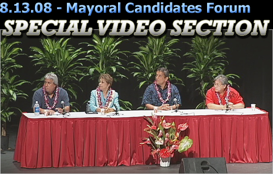 SPECIAL VIDEO SECTION: Mayoral Candidate Forum