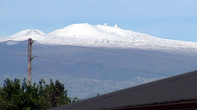 Snow on Mauna Kea