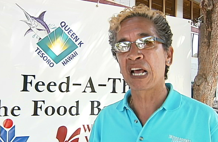 VIDEO: Kahikina leads food drive in Waikoloa Village