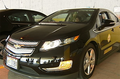 FIRST VIDEO: County rolls out new Chevy Volt electric car fleet
