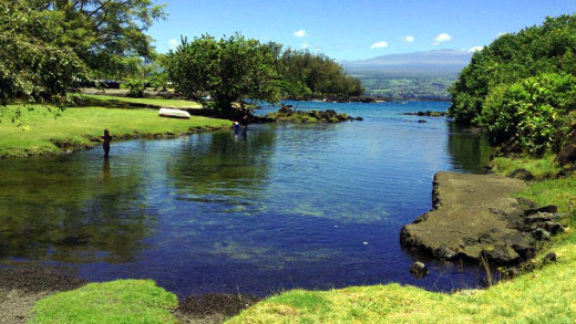 "The calm before the storm" say Facebook followers of this quick pic of Puhi Bay. No signs of a storm at noon on Sunday when this was taken.