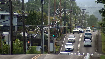The current Puainako Street, looking towards Komohana from Waiakea Intermediate School