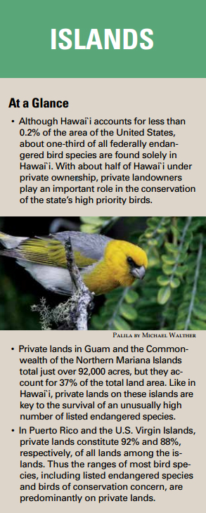 from the State of the Birds 2013 Report on Private Lands