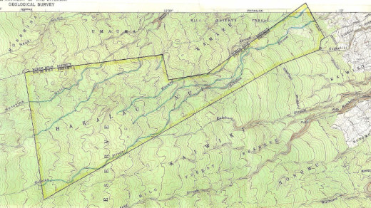 Hakalau Nui map, courtesy Beverly Molfino