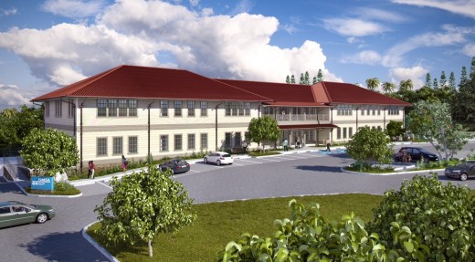 Official rendering of the new HMSA building planned for Keaau