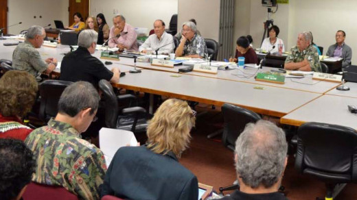 Dec. 20, 2013 joint committee briefing, photo courtesy office of Sen. Gil Kahele
