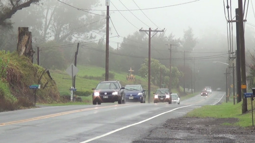 It was a wet Wednesday in Waimea, photo courtesy Visionary Video