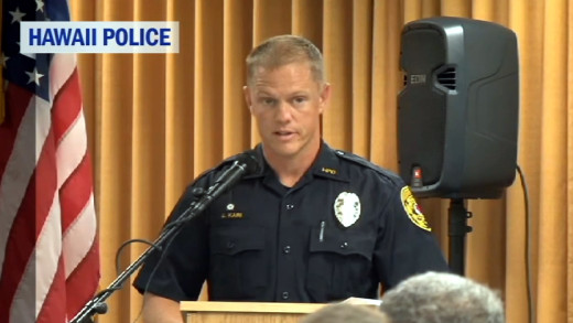 81st recruit class president  John G. Kari speaks in Hilo, taken from Hawaii Co. Police video 