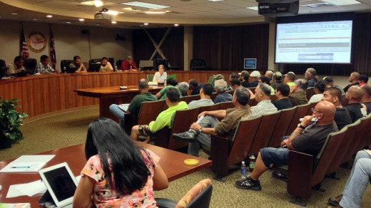 Packed GMAC meeting in Hilo to hear from the new state DOFAW admin Lisa Hadway