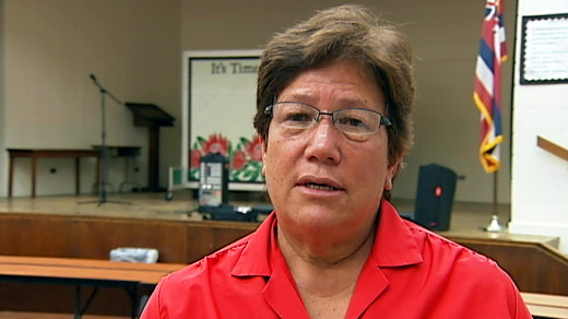 State Senator Malama Solomon speaks with Big Island Video News after her public meeting in Papaikou