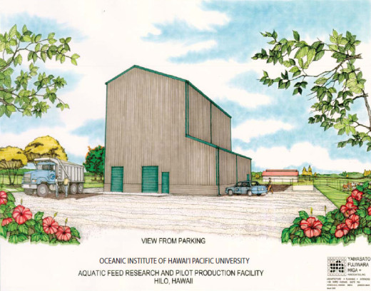Rendering of the planned Feeds Research and Pilot Production Facility, courtesy Draft EA document