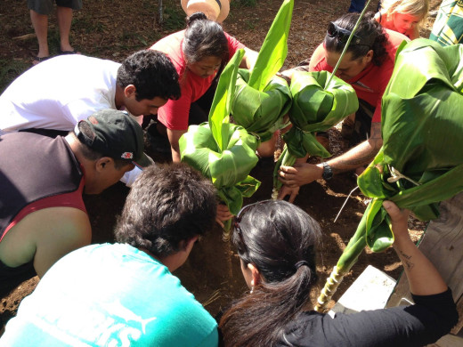 Blessing ceremony in Hawi for the Natural Farming Learning Lab,  photo courtesy Andrea Dean