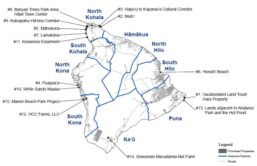 2013 PONC report map showing priority land parcels