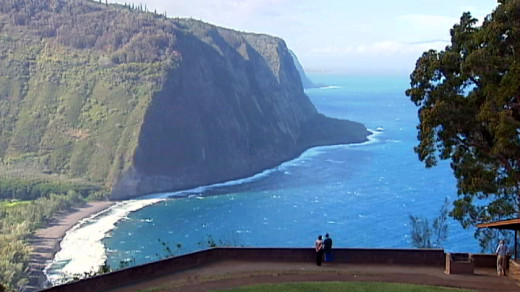 Overlooking Waipio Valley