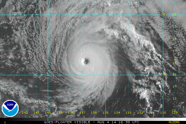 Iselle on the NWS satellite