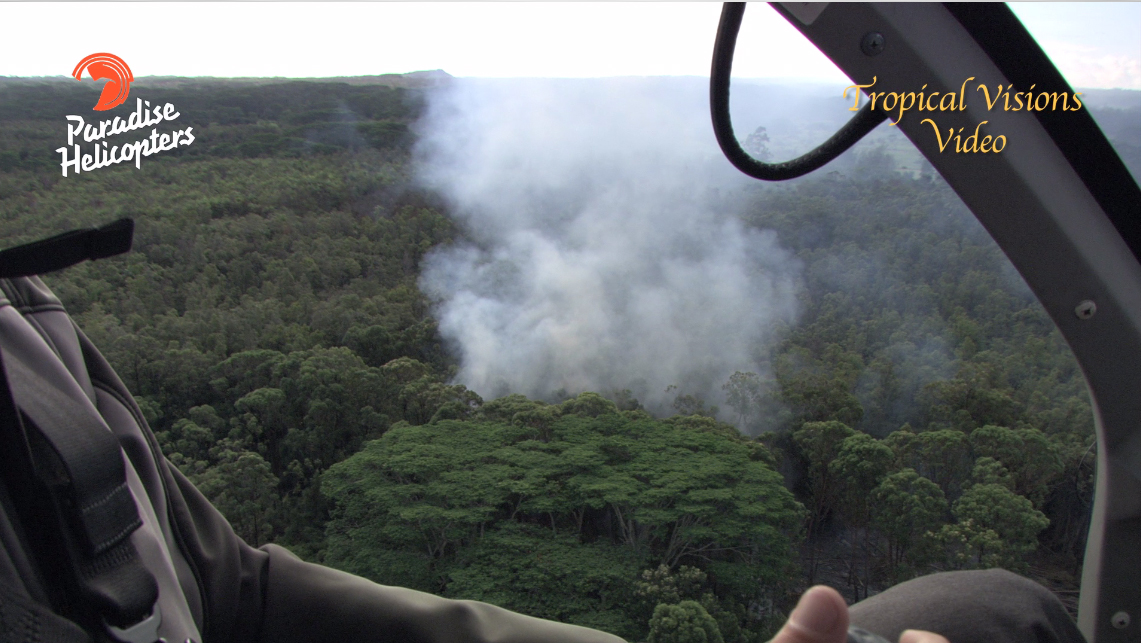 Image from video by Mick Kalber, Tropical Visions Video, aboard Paradise Helicopters