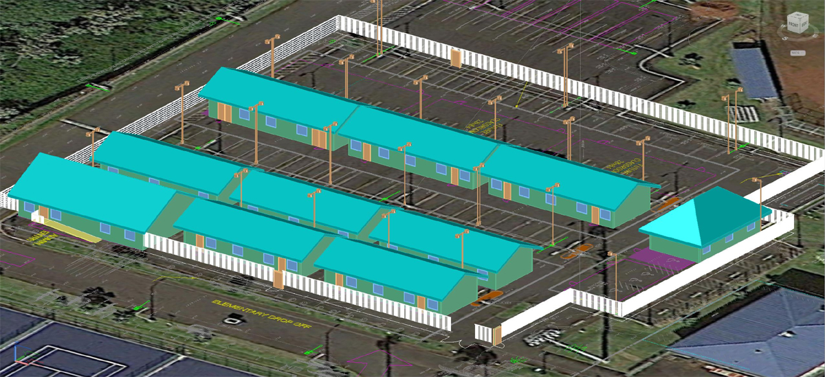 A rendering of the alternate site plan, courtesy the DOE.