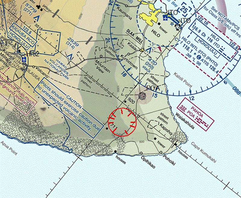 FAA map shows the area of the flight restriction (red circle)