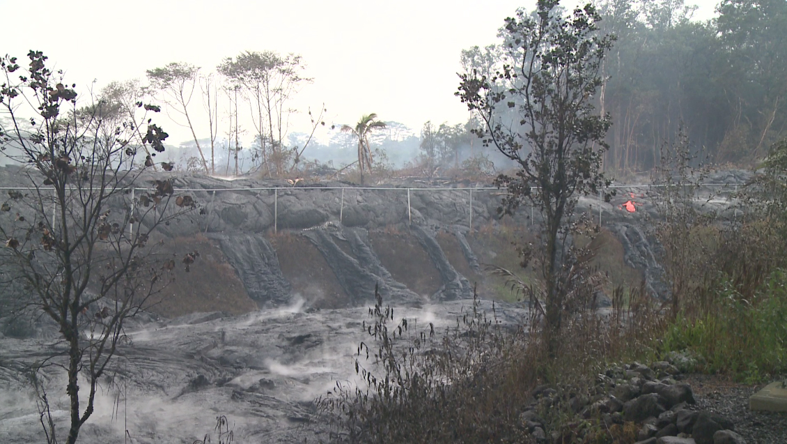 The scene at the transfer station on Friday, courtesy the County of Hawaii. 