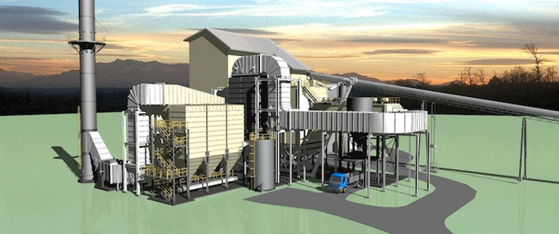 Rendering of the future facility in Pepeekeo by Hu Honua Bioenergy.