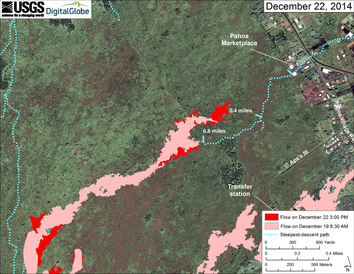 Large scale orthophoto map courtesy USGS Hawaiian Volcano Observatory.