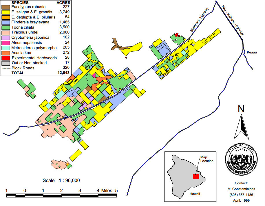 courtesy DLNR DOFAW Waiakea Timber Management Area draft EA