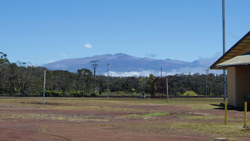 Mauna Kea as seen from Kulani last summer. Photo courtesy The Hawaii Department of Public Safety.