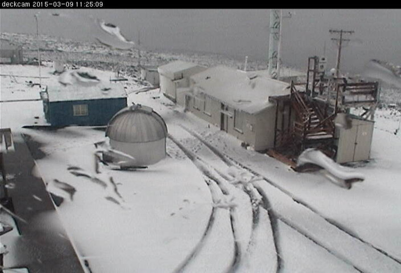 There is some visibility on Mauna Loa. This image is courtesy NOAA's Earth System Research Laboratory.