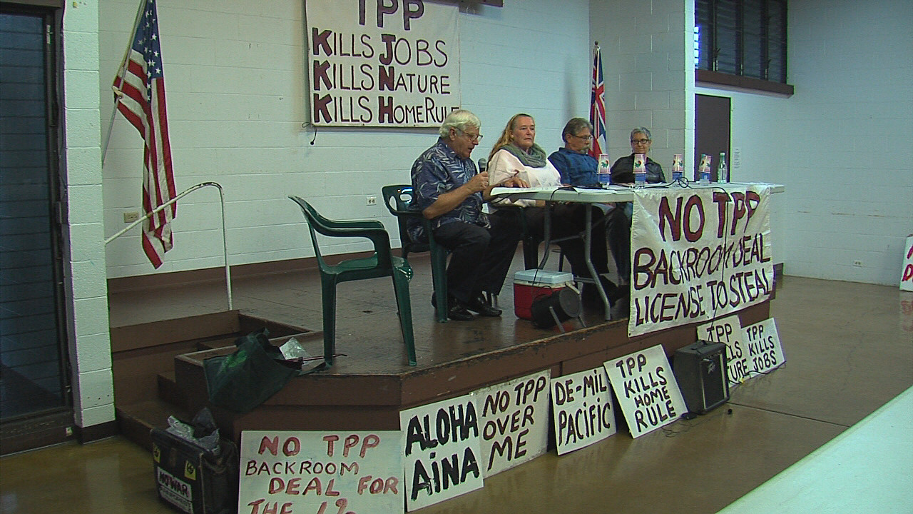 Concerned Hawaii Residents Discuss TPP, Plan Action