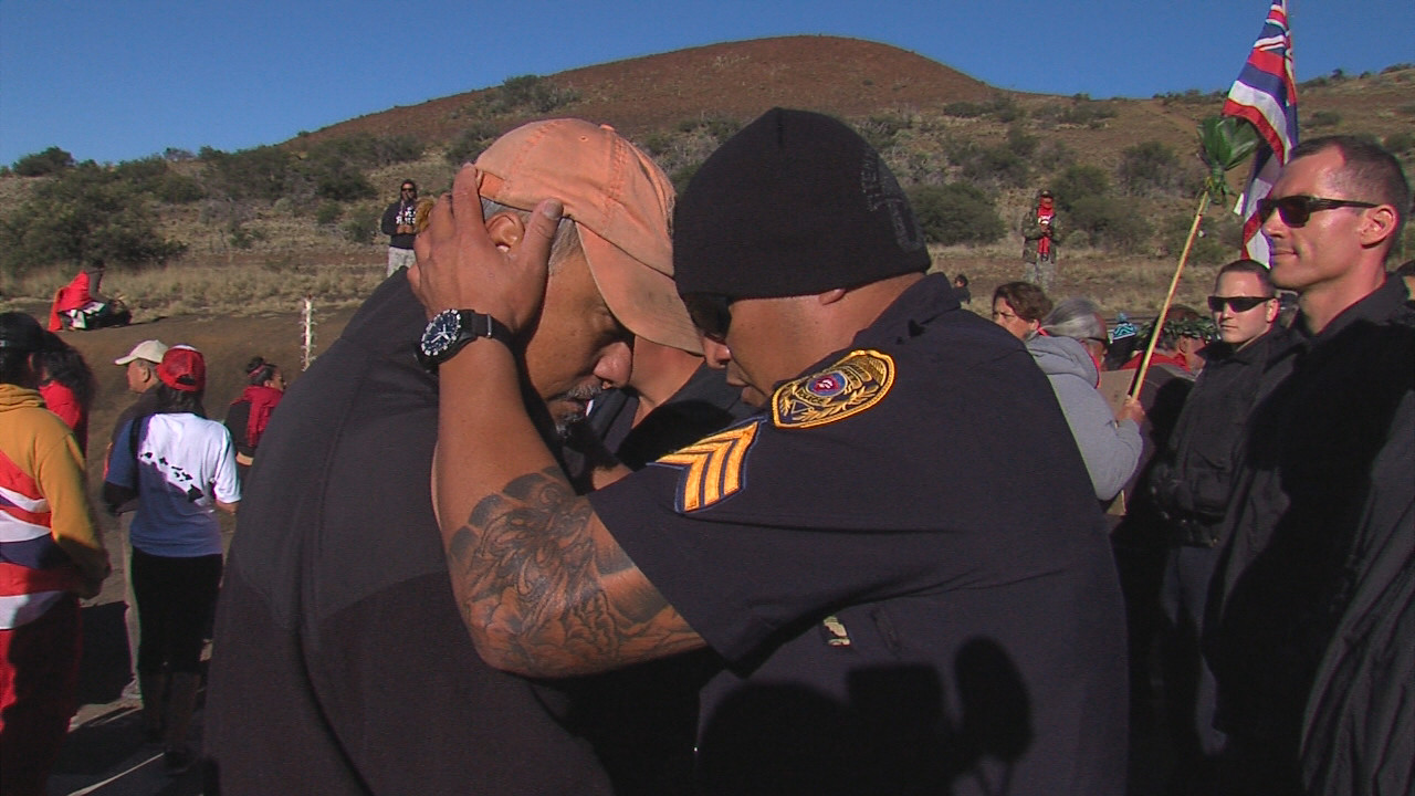 April 2, 2015: The moment of the first arrest on Mauna Kea.