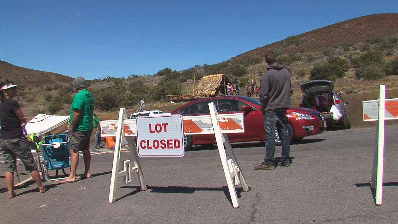 The Mauna Kea Visitors Center and the Mauna Kea Access Road remain closed. Photo taken July 3rd.