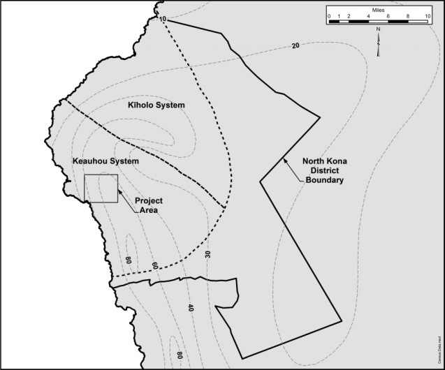 Map from Keōpū Well Facility EA