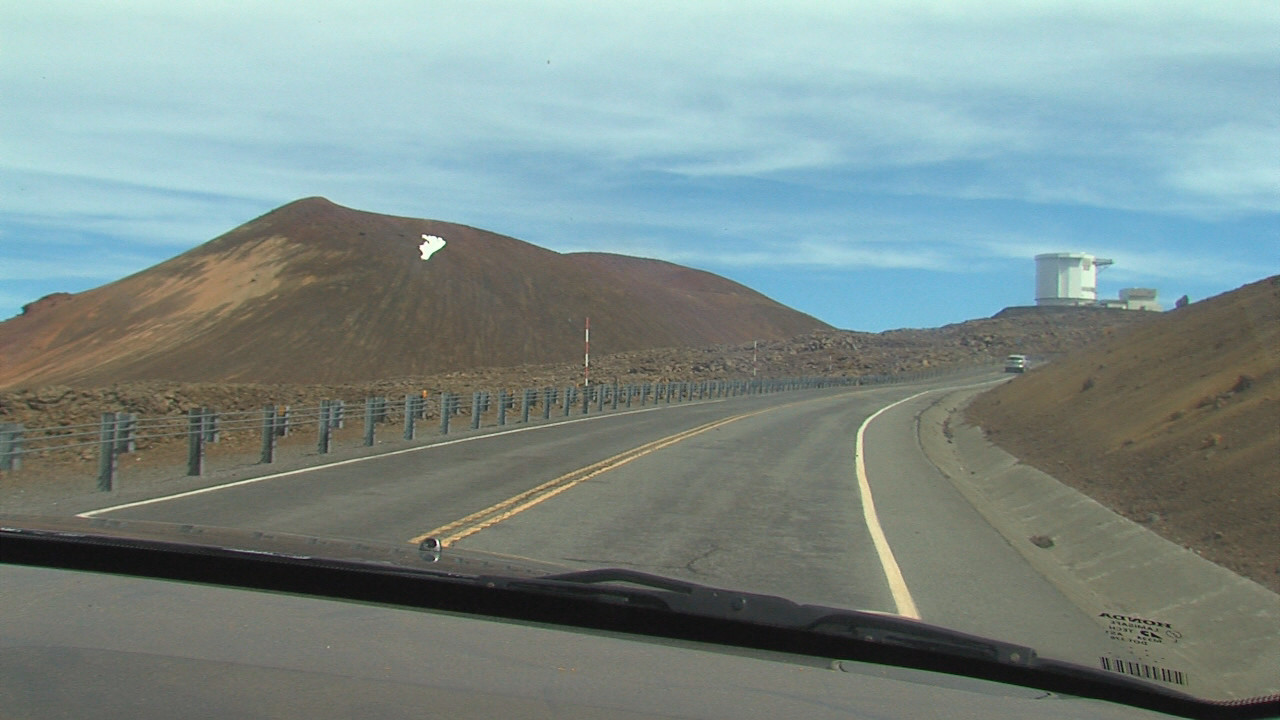 Entering the Mauna Kea Astronomy Precinct via the summit access road, image from June 2015