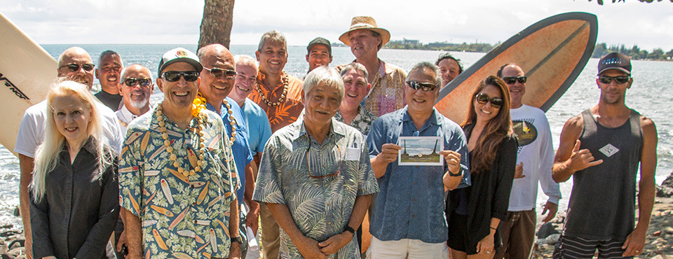 Mālama Kaipalaoa & County Officials on July 23, 2015. Photo courtesy the office Mayor Billy Kenoi.