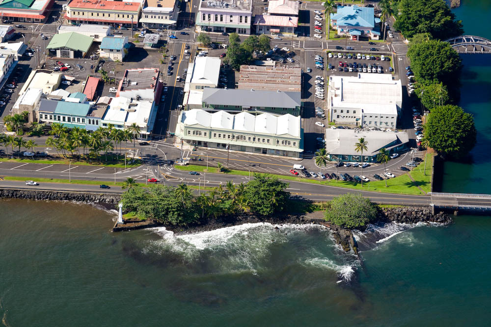 Kaipalaoa Landing Park as seen from above, courtesy County of Hawaii