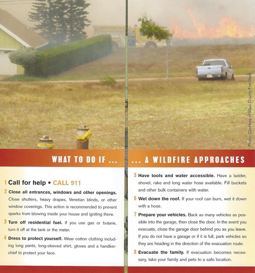 This Firewise Communities Hawaii brochure image comes to us courtesy Denise Laitinen.