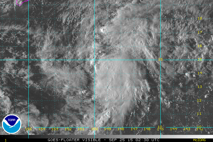 NOAA GOES West Imagery of Tropical Depression Six-C