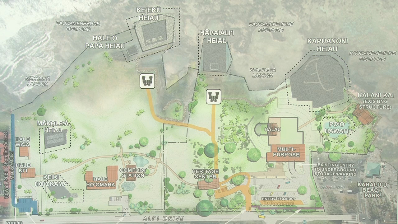 Portion of Kamehameha Schools' Kahalu'u Ma Kai site plan. 