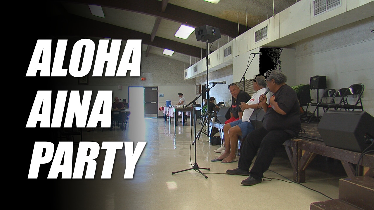 VIDEO: Aloha Aina Party Holds Petition Drive In Hilo