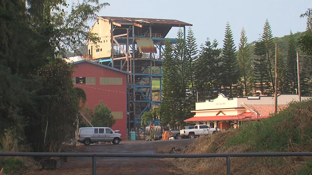 The Hu Honua power plant in Pepe'ekeo, as it appeared from the road on February 23, 2016. 