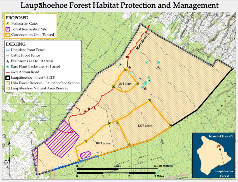 from Draft Environmental Assessment for the Laupāhoehoe Forest Management Plan