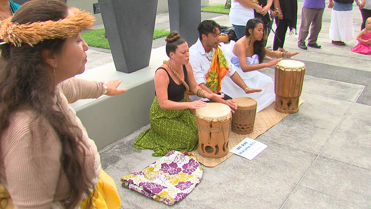 Ceremony held outside Hilo courthouse on March 11, 2016.