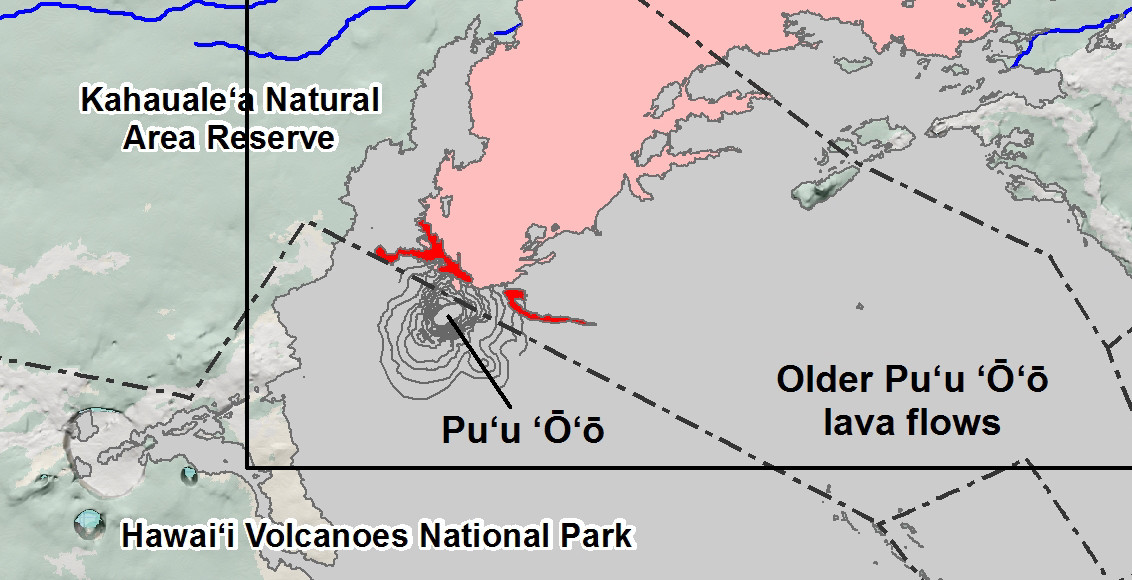 Close-up inset of the USGS map above.