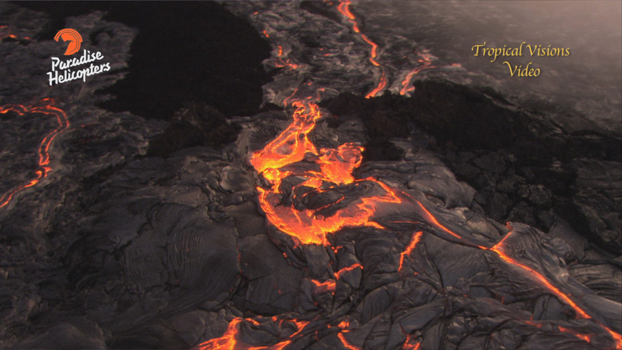 Lava activity continues on the flanks of Puʻu ʻŌʻō, captured on video by Mick Kalber on Sunday.