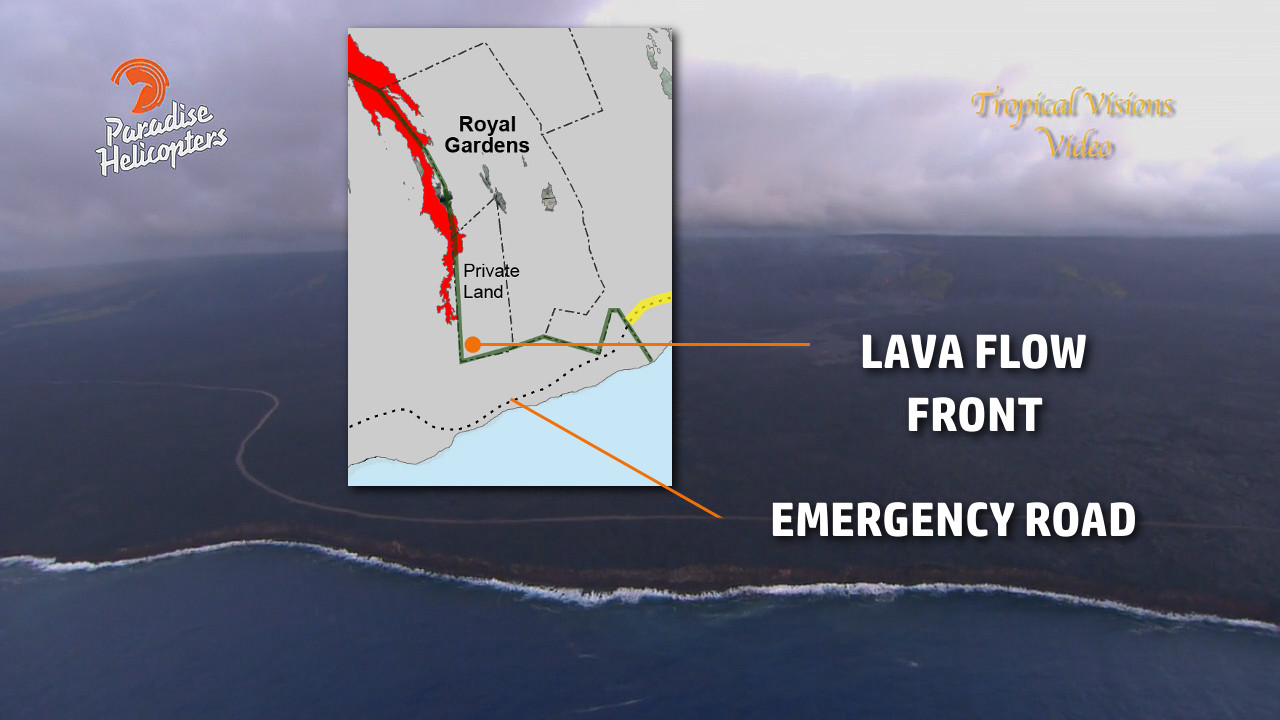 VIDEO: Lava Nears Half Mile To Road, Ocean