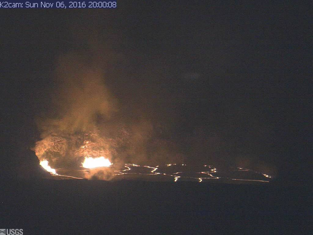 Sunday night webcam view (USGS)