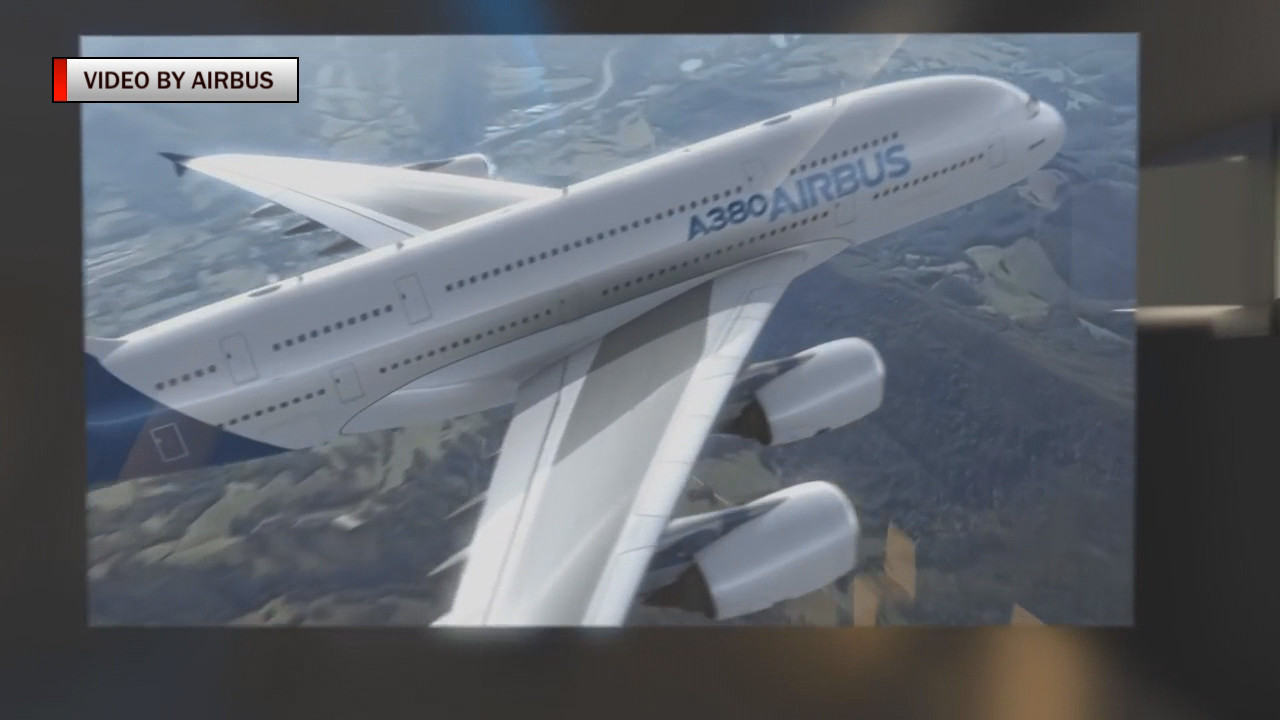 A look at the Airbus A380, which could be headed to Hawaii soon. (image from video by Airbus)