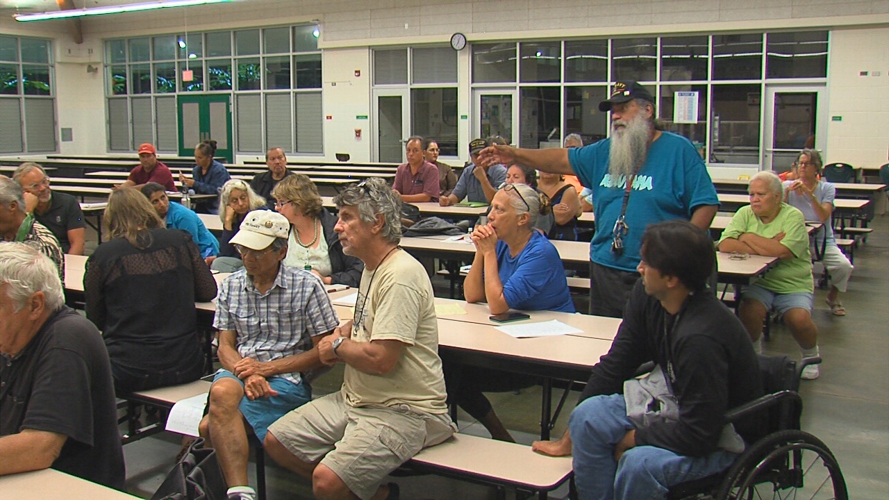 Uncle Patrick Kahawaiola'a spoke on his past experiences with some of the TRI issues.