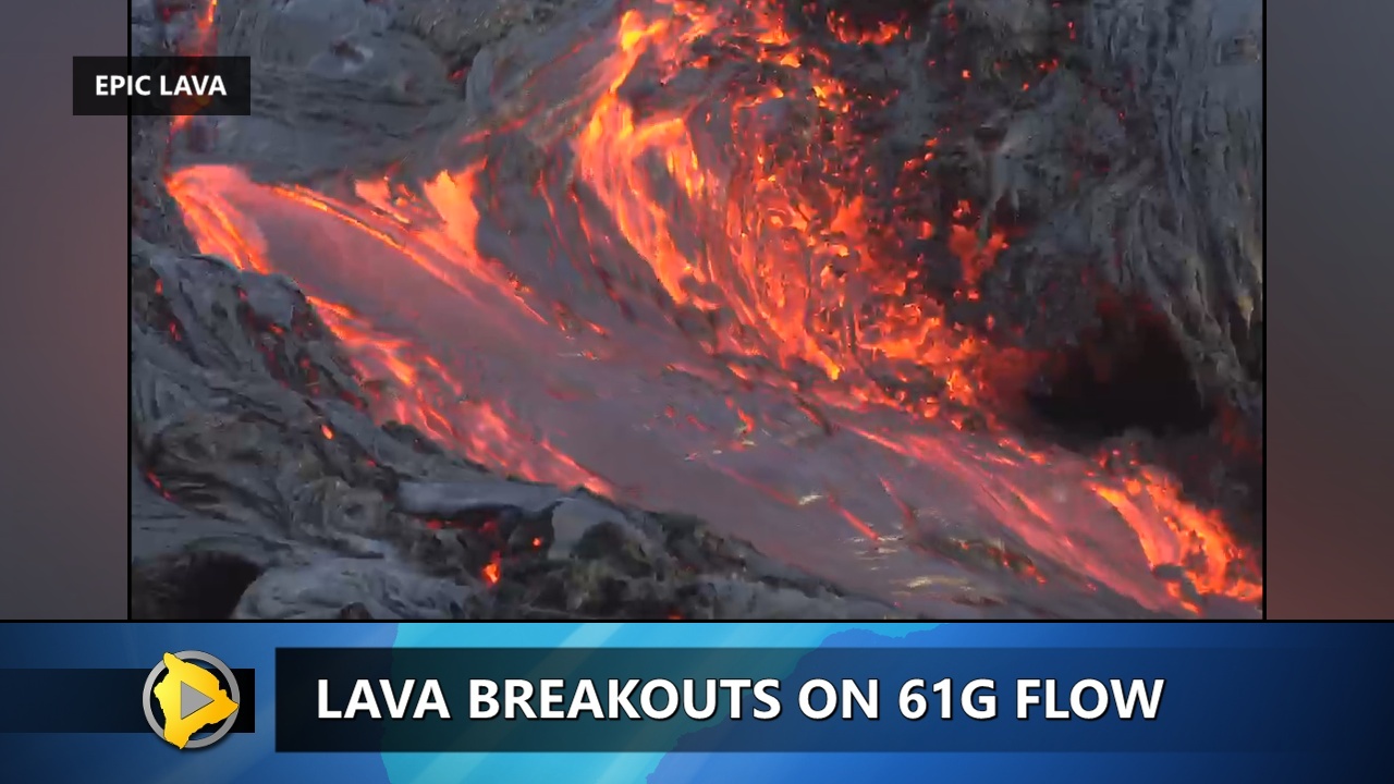 Close up of the lava flow taken by John Tarson of Epic Lava Tours.