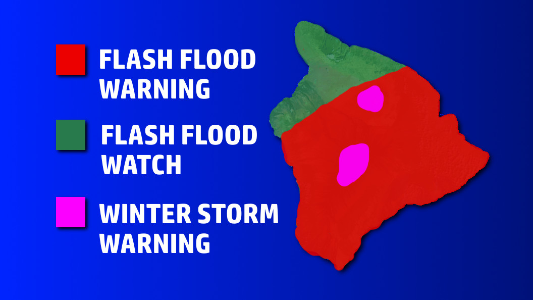 12 p.m. - Updated weather alert map.